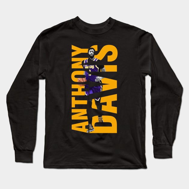 Anthony Davis Long Sleeve T-Shirt by awangwidyatama